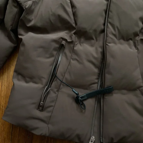 NWOT Halfdays Georgie Puffer Jacket in Spiked Cocoa Brown Espresso Chocolate Ski - Picture 11 of 14